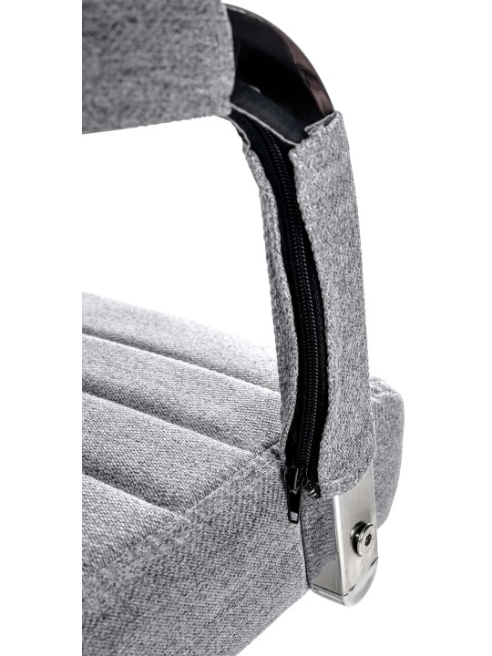 Työtuoli Amadora kangasta, harmaa