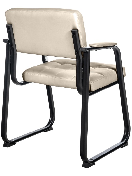 Vierailutuoli Canada B keinonahkaa, kermanvärinen