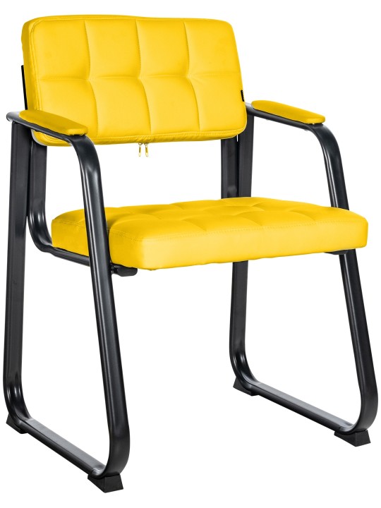 Vierailutuoli Canada B keinonahkaa, keltainen