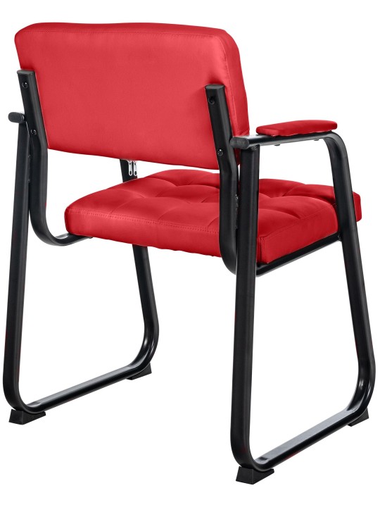 Vierailutuoli Canada B keinonahkaa, punainen