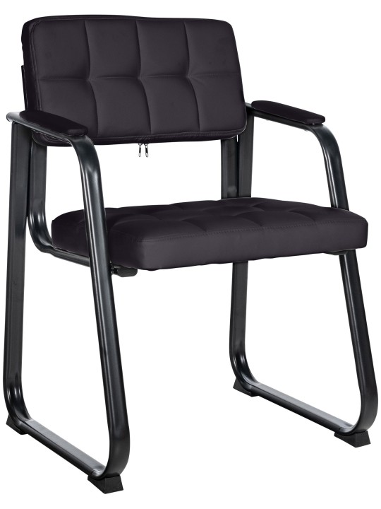 Vierailutuoli Canada B keinonahkaa, musta