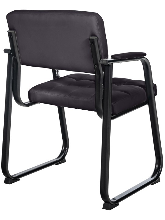 Vierailutuoli Canada B keinonahkaa, musta