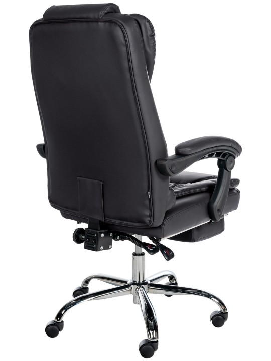 Työtuoli Oxygen keinonahkaa, musta