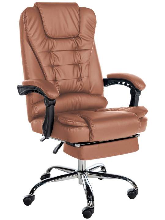 Työtuoli Oxygen keinonahkaa, vaaleanruskea