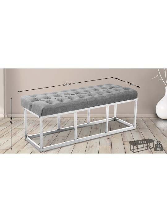 Penkki Amun kangas E120, harmaa