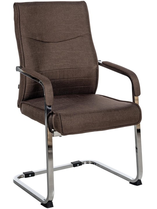 Vierailijatuoli Hobart kangasta, ruskea