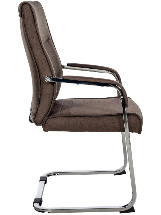 Vierailijatuoli Hobart kangasta, ruskea