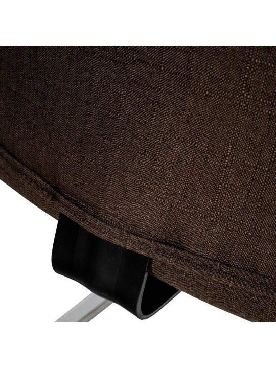 Vierailijatuoli Hobart kangasta, ruskea