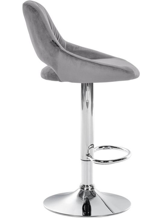 2 baarijakkaran sarja Milet velvet C, tummanharmaa