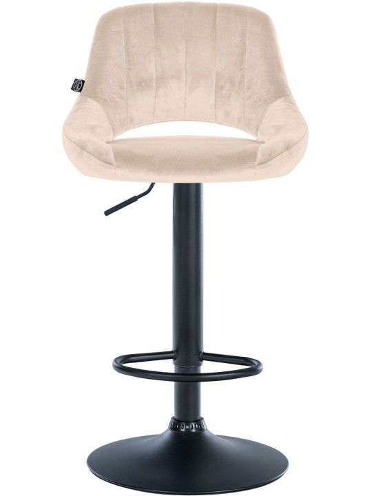 2 baarijakkaran sarja Milet velvet B, kermanvärinen