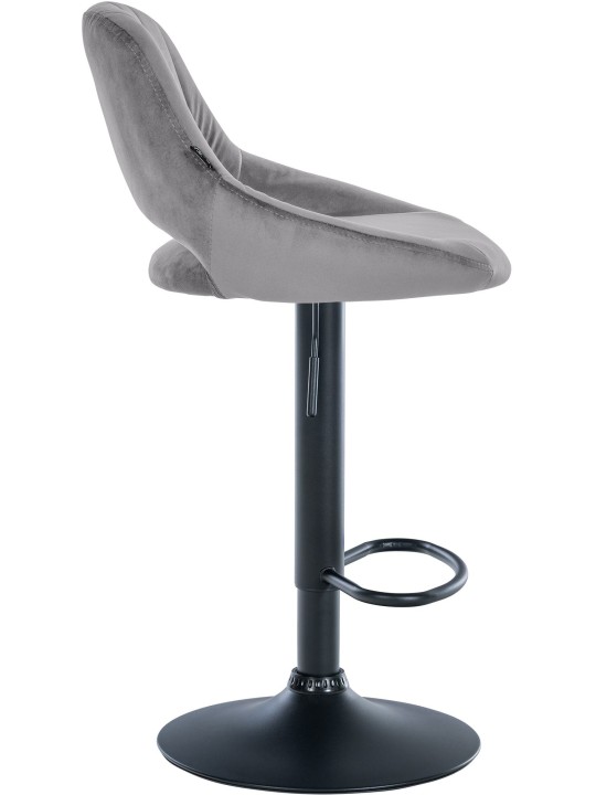 2 baarijakkaran sarja Milet velvet B, tummanharmaa