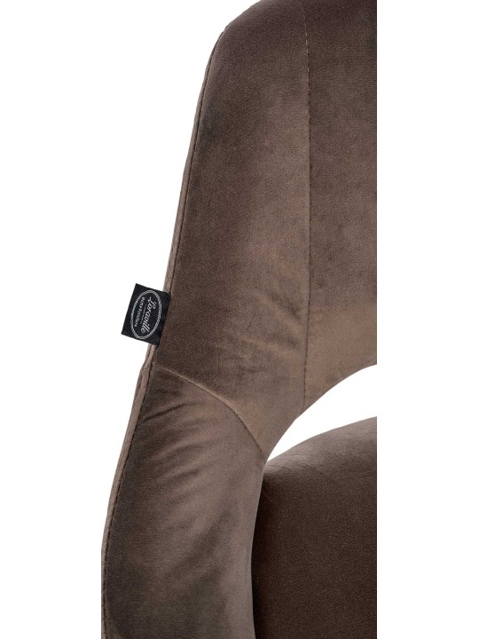 2 baarituolia Milet velvet W, ruskea