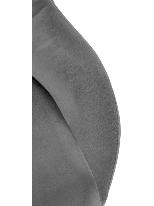 2 baarituolia Milet velvet W, tummanharmaa