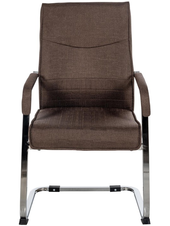 2 vierailijatuolin setti Hobart kangas, ruskea