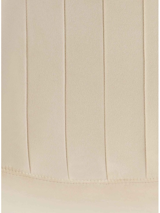 Baxter samettinen ruokapöydän tuoli, kermanvärinen Baxter samettinen ruokapöydän tuoli, kermanvärinen