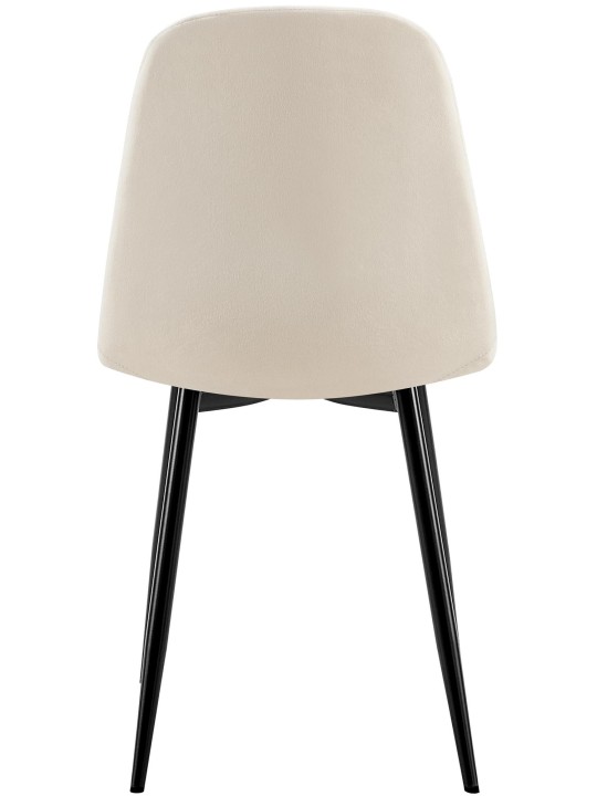 Baxter samettinen ruokapöydän tuoli, kermanvalkoinen