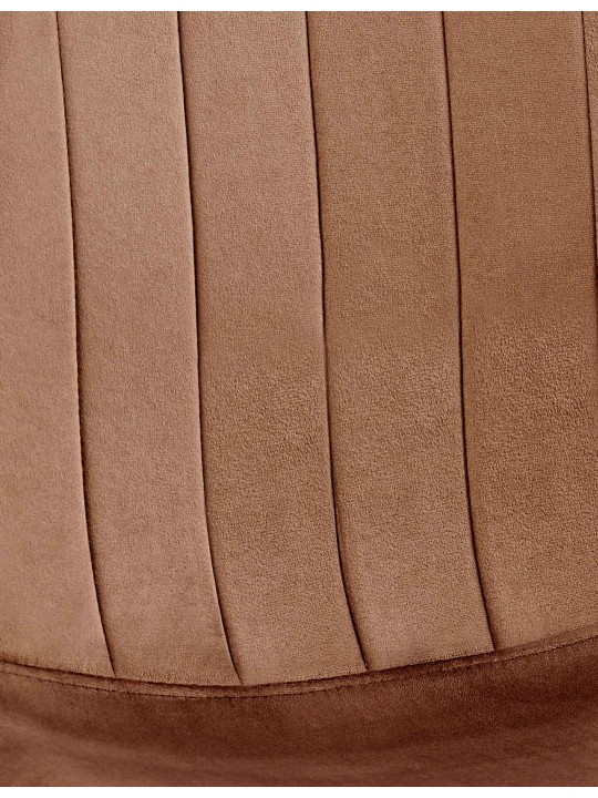 Baxter samettinen ruokapöydän tuoli, ruskea