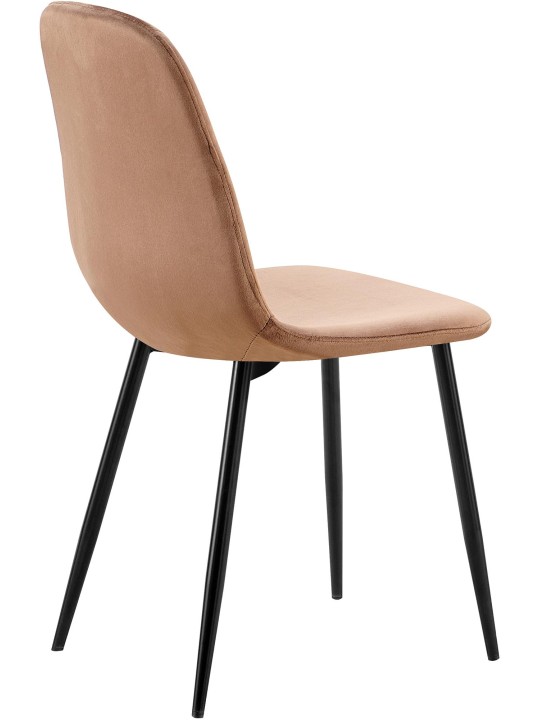 Baxter samettinen ruokapöydän tuoli, ruskea