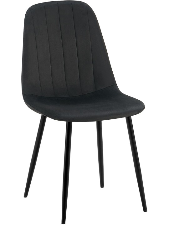 Baxter samettinen ruokapöydän tuoli, musta Baxter samettinen ruokapöydän tuoli, musta