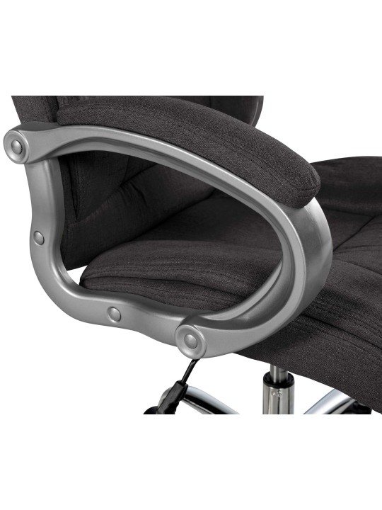 Työtuoli BIG Apollo kangasta, tummanharmaa