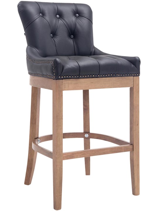 Baarijakkara Lakewood aitoa nahkaa, antiikkivalo, musta Baarijakkara Lakewood aitoa nahkaa, antiikkivalo, musta