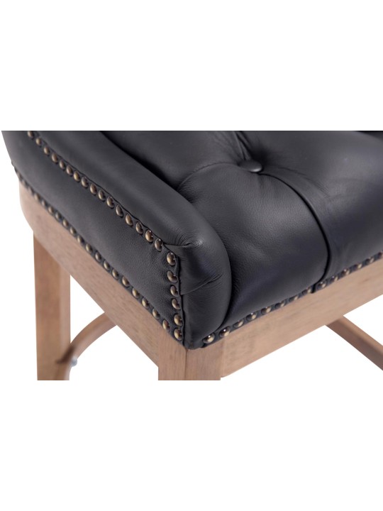 Baarijakkara Lakewood aitoa nahkaa, antiikkivalo, musta Baarijakkara Lakewood aitoa nahkaa, antiikkivalo, musta