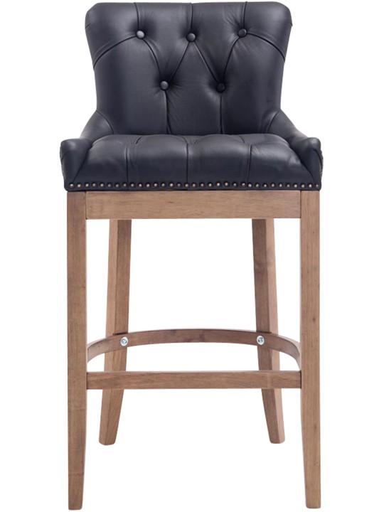 Baarijakkara Lakewood aitoa nahkaa, antiikkivalo, musta Baarijakkara Lakewood aitoa nahkaa, antiikkivalo, musta