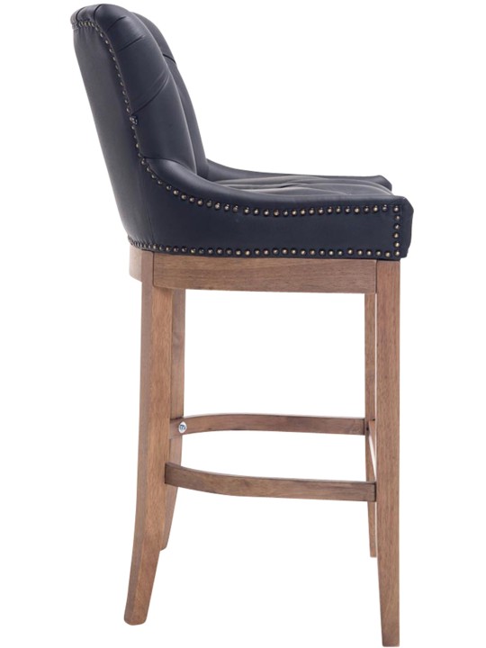 Baarijakkara Lakewood aitoa nahkaa, antiikkivalo, musta Baarijakkara Lakewood aitoa nahkaa, antiikkivalo, musta