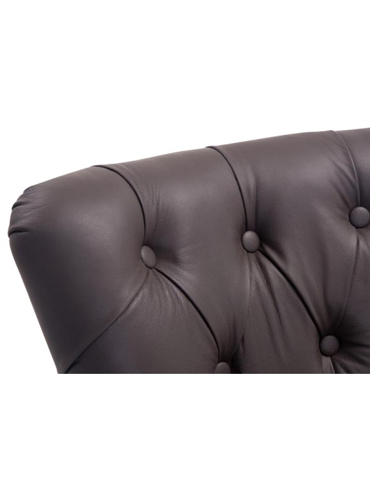 Baarijakkara Lakewood aitoa nahkaa, antiikkivalo, ruskea