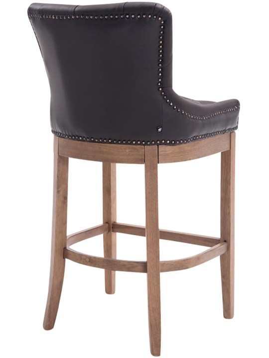 Baarijakkara Lakewood aitoa nahkaa, antiikkivalo, ruskea