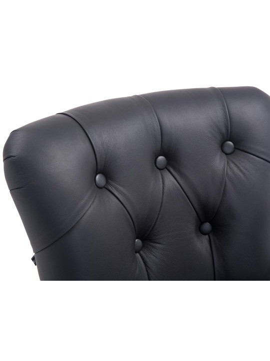 Baarijakkara Lakewood aitoa nahkaa, antiikki, musta Baarijakkara Lakewood aitoa nahkaa, antiikki, musta