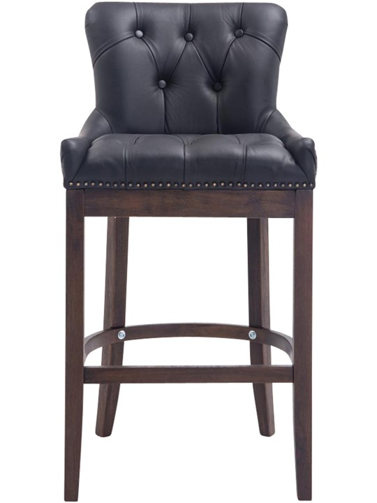 Baarijakkara Lakewood aitoa nahkaa, antiikki, musta Baarijakkara Lakewood aitoa nahkaa, antiikki, musta