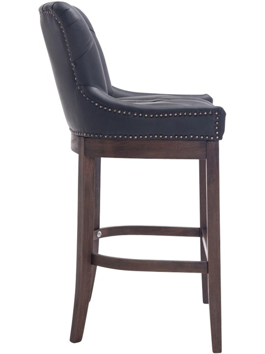 Baarijakkara Lakewood aitoa nahkaa, antiikki, musta Baarijakkara Lakewood aitoa nahkaa, antiikki, musta