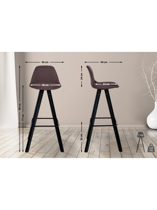 Baarijakkara Corbin-kangas Square, ruskea