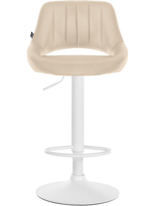 2 baarituolia Milet keinonahkaa W, kermanvärinen