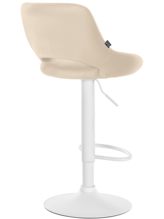 2 baarituolia Milet keinonahkaa W, kermanvärinen