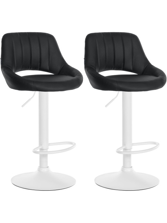 2 baarituolia Milet keinonahkaa W, musta