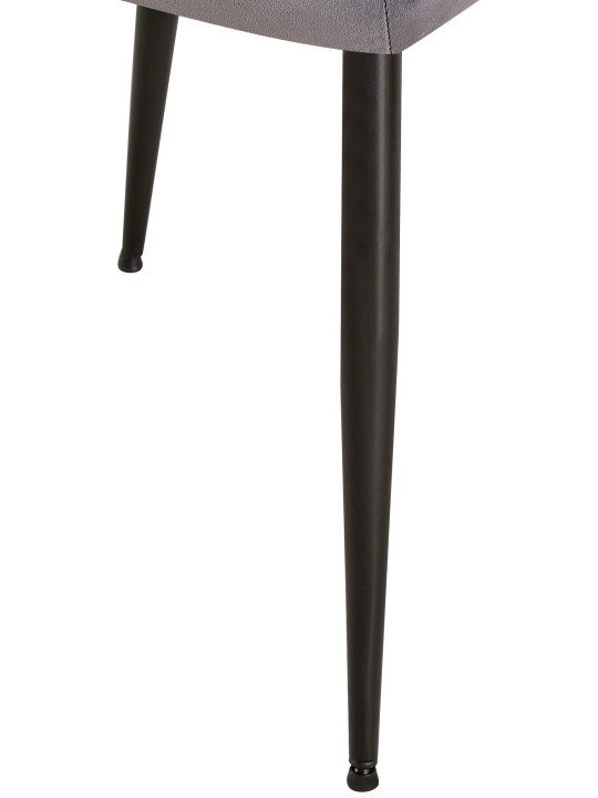 Emia samettivierastuoli, harmaa