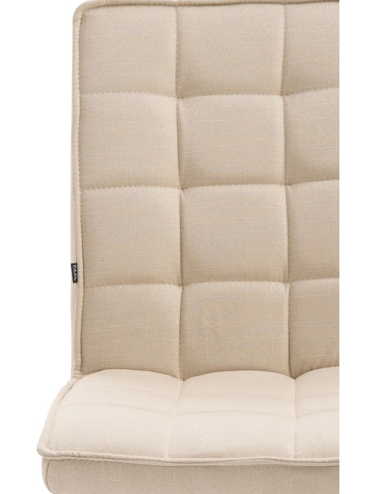 Työjakkara Peking V2 kangasta, kermanvärinen