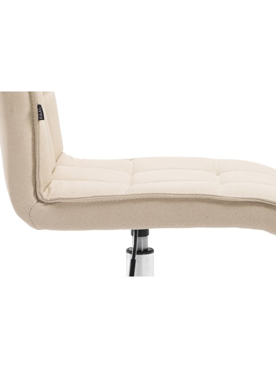 Työjakkara Peking V2 kangasta, kermanvärinen