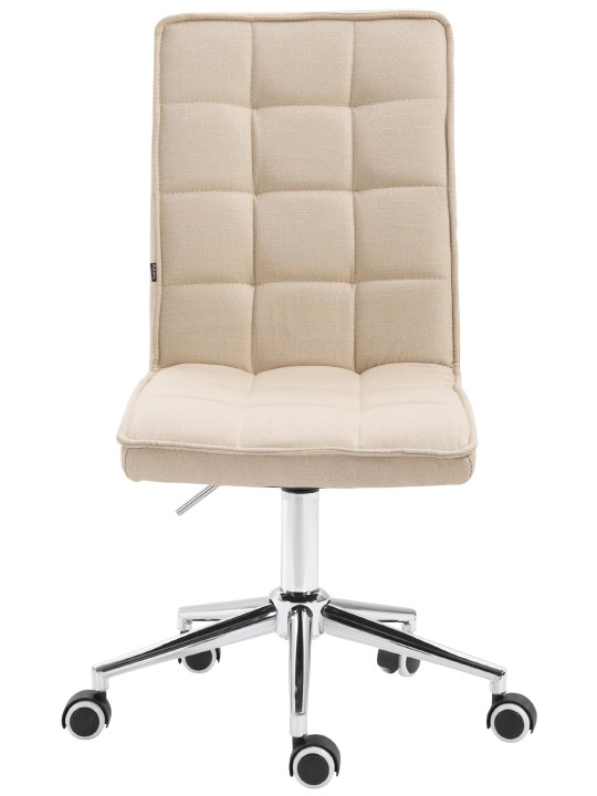 Työjakkara Peking V2 kangasta, kermanvärinen