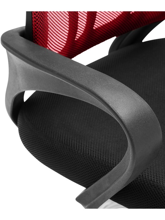 Eureka vierailijatuoli, punainen