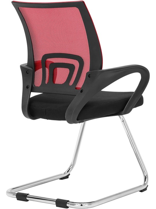 Eureka vierailijatuoli, punainen