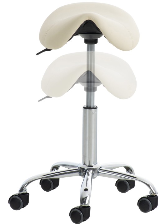 2 kpl työjakkarat Reno keinonahka, kermanvärinen