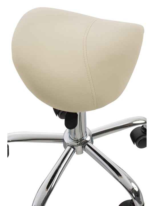 2 kpl työjakkarat Reno keinonahka, kermanvärinen