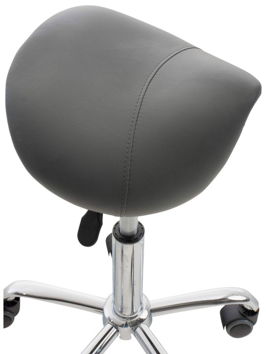 2 kpl työjakkarat Reno keinonahka, harmaa