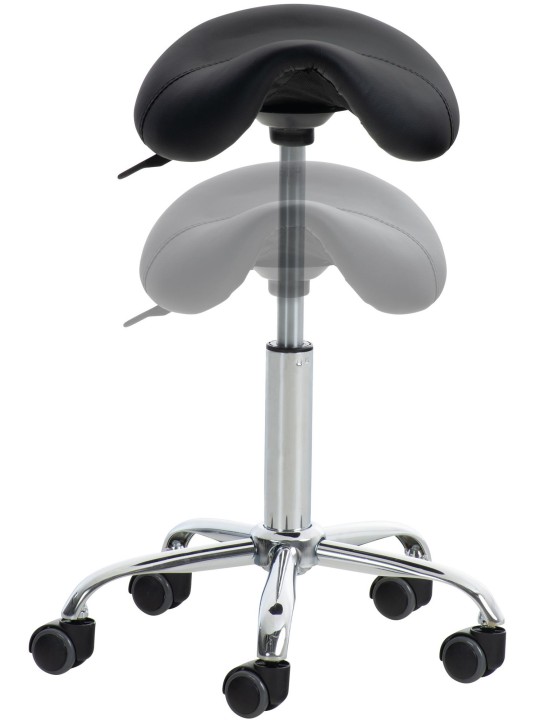 2 kpl työjakkarat Reno keinonahka, musta