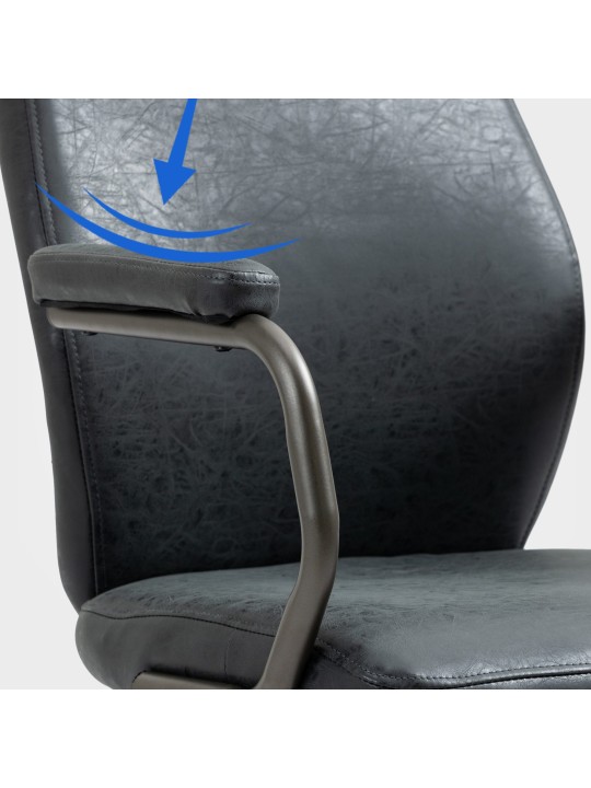 Pocatello työtuoli, antiikkimusta