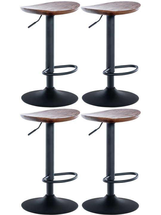 4 baarituolia Skelde, pähkinä