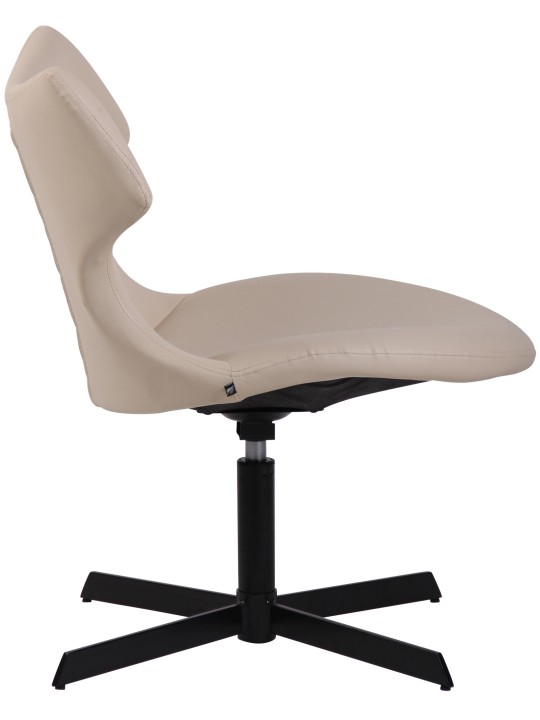 Lounger Welland keinonahkaa, kermanvärinen